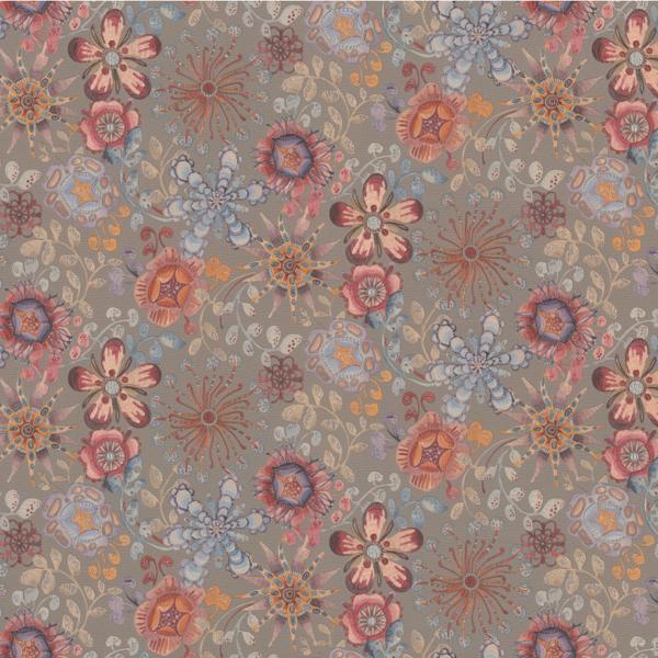Sample - W3850.710.0 | Magic Garden Wp, Orange Floral - Kravet Couture Wallpaper