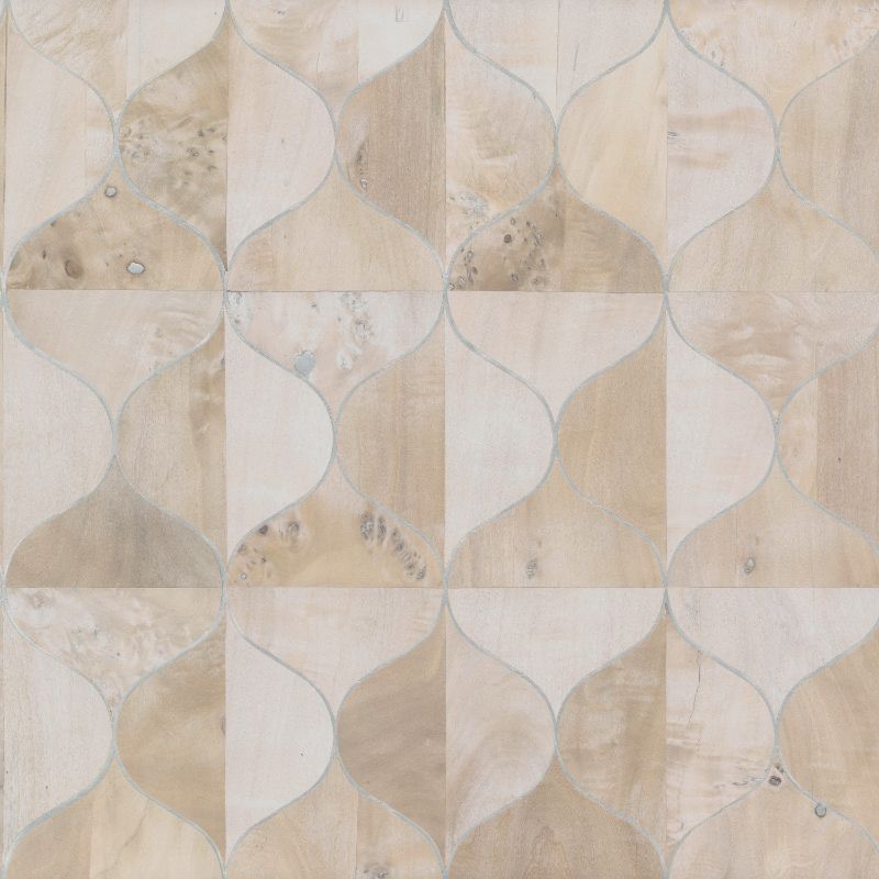 Sample - W3864.1.0 | Kravet Design, Beige Ogee - Kravet Design Wallpaper