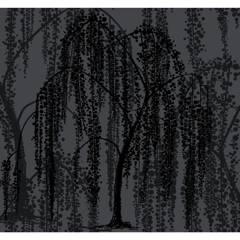 Sample - W3866.821.0 | Kravet Design, Black Trees - Kravet Design Wallpaper