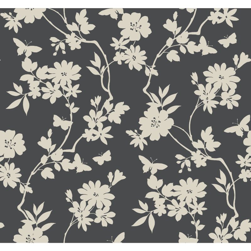 Purchase W3870.21.0 Kravet Design, Black Floral - Kravet Design Wallpaper