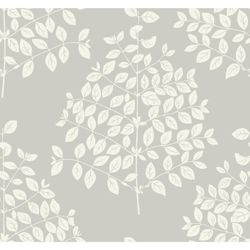 Purchase W3875.11.0 Kravet Design, Grey Botanical - Kravet Design Wallpaper