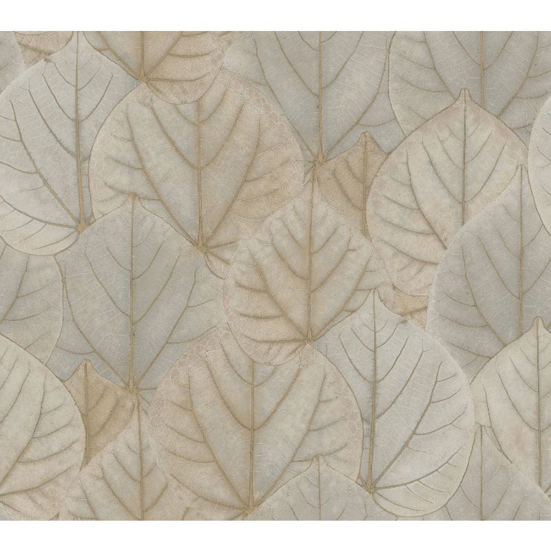 Purchase W3880.1611.0 Kravet Design, Brown Leaf - Kravet Design Wallpaper