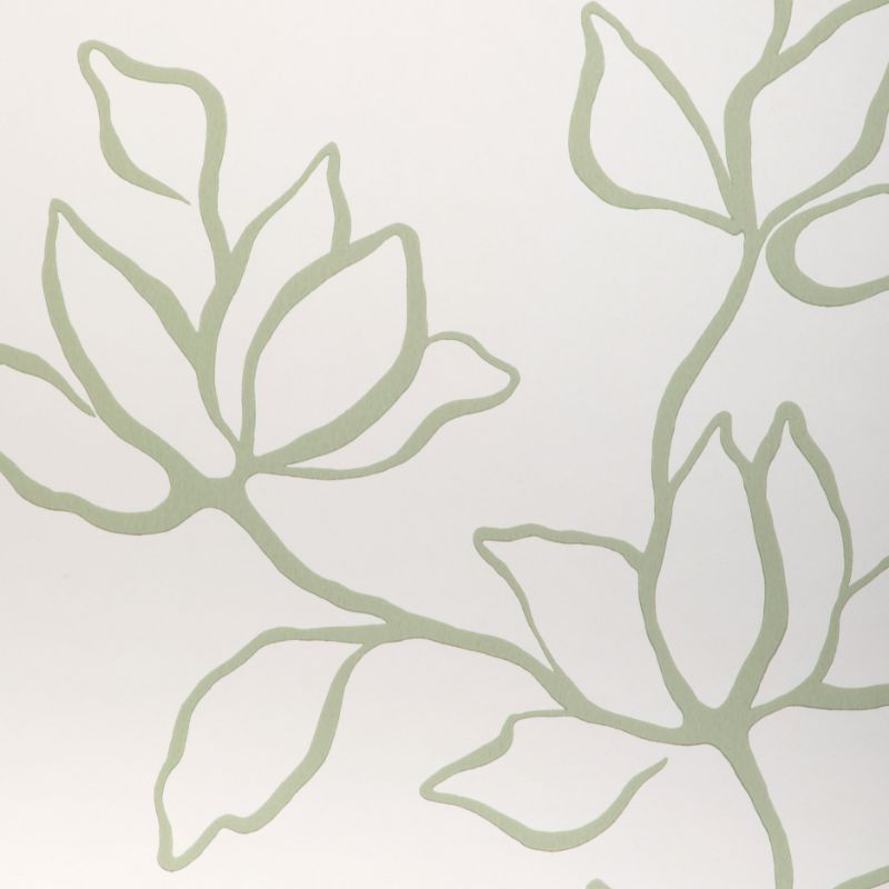 Sample - W3886.30.0 | Floral Sketch Wp, Green Floral - Kravet Couture Wallpaper
