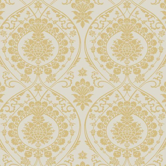 Purchase W3889.416.0 Kravet Design, Yellow Damask - Kravet Design Wallpaper