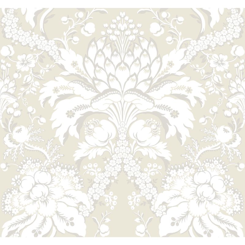 Purchase W3890.161.0 Kravet Design, Beige Damask - Kravet Design Wallpaper