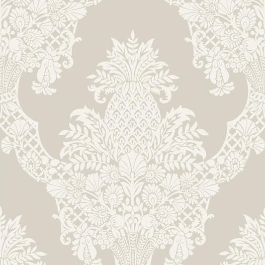 Purchase W3892.106.0 Kravet Design, Beige Damask - Kravet Design Wallpaper