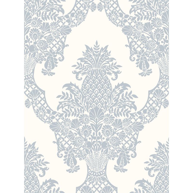 Purchase W3892.115.0 Kravet Design, Blue Damask - Kravet Design Wallpaper