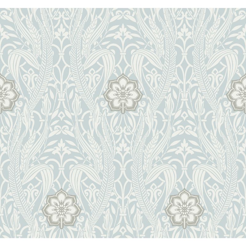 Purchase W3894.1511.0 Kravet Design, Blue Damask - Kravet Design Wallpaper