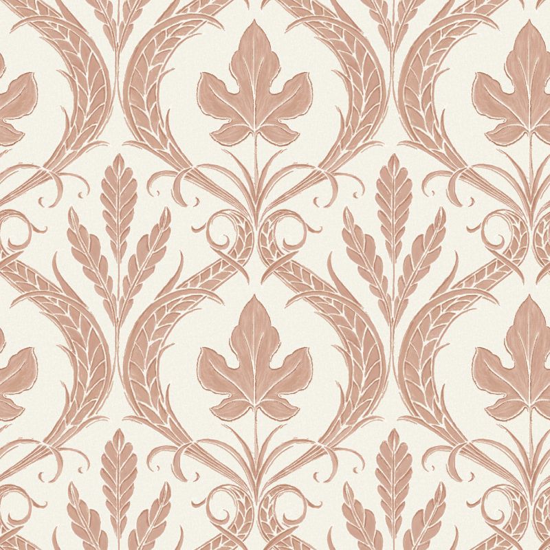 Purchase W3896.12.0 Kravet Design, Pink Ogee - Kravet Design Wallpaper