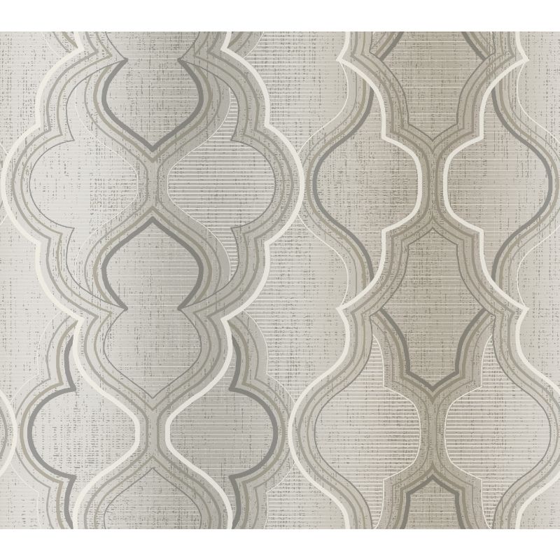 Purchase W3898.1130.0 Kravet Design, Grey Trellis - Kravet Design Wallpaper