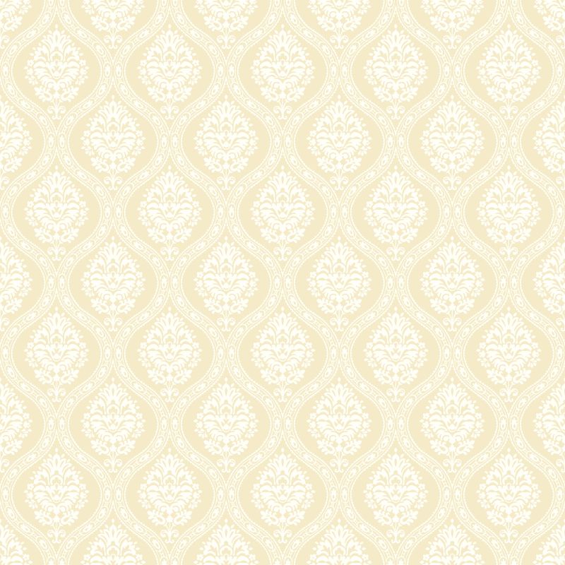 Purchase W3900.14.0 Kravet Design, Yellow Ogee - Kravet Design Wallpaper