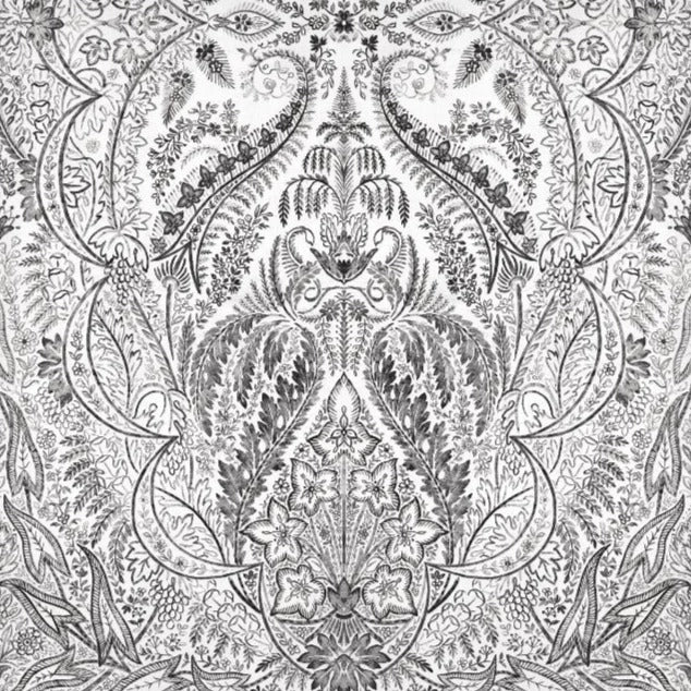 Purchase W3901.81.0 Kravet Design, Black Damask - Kravet Design Wallpaper