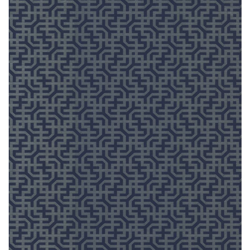 Purchase W3907.5.0 Kravet Design, Blue Geometric - Kravet Design Wallpaper