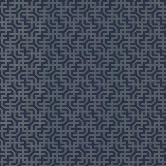 Purchase W3907.5.0 Kravet Design, Blue Geometric - Kravet Design Wallpaper