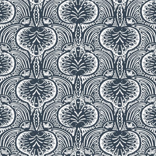 Sample - W3911.51.0 | Kravet Design, Blue Global - Kravet Design Wallpaper