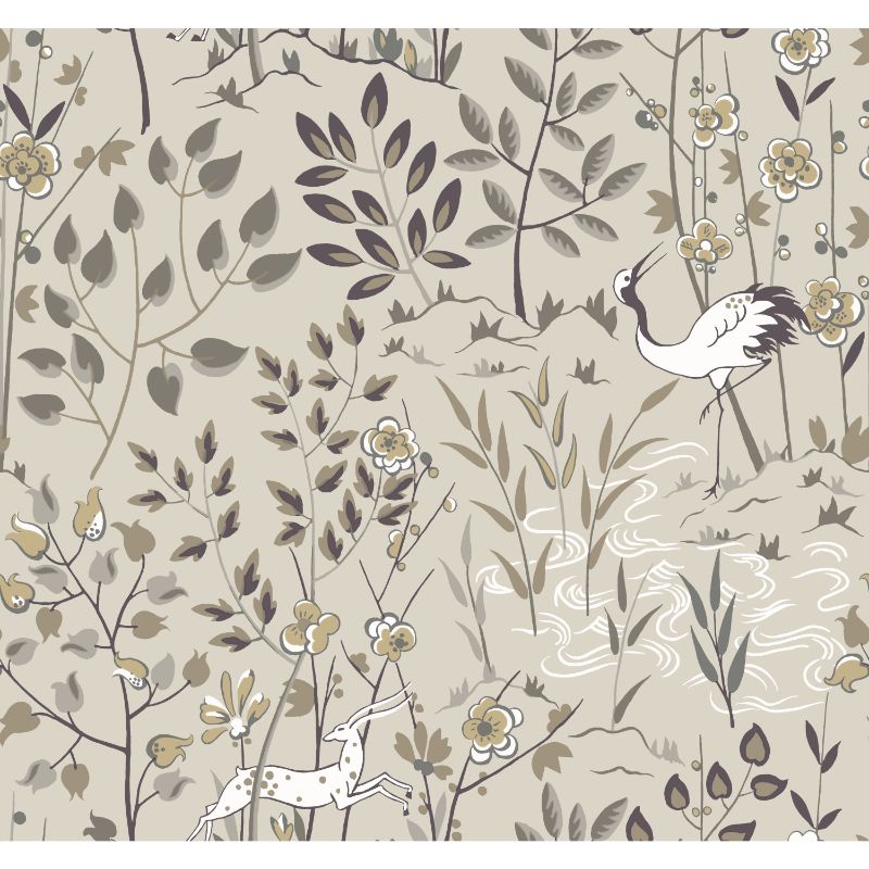 Purchase W3912.106.0 Kravet Design, Beige Animals - Kravet Design Wallpaper