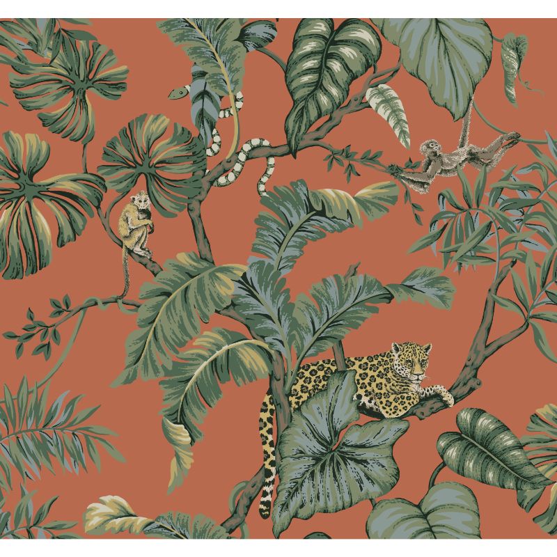 Purchase W3915.12.0 Kravet Design, Red Animals - Kravet Design Wallpaper