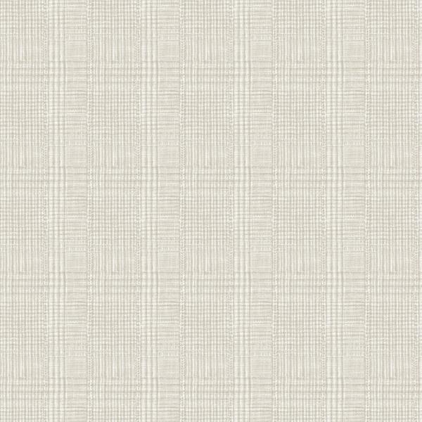 Sample - W3918.116.0 | Kravet Design, Beige Plaid - Kravet Design Wallpaper