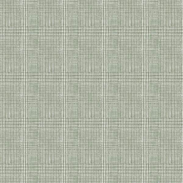 Sample - W3918.3.0 | Kravet Design, Green Plaid - Kravet Design Wallpaper