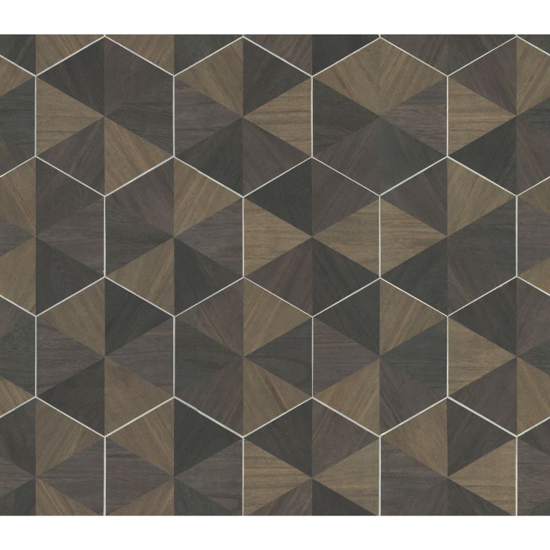 Purchase W3920.816.0 Kravet Design, Brown Geometric - Kravet Design Wallpaper