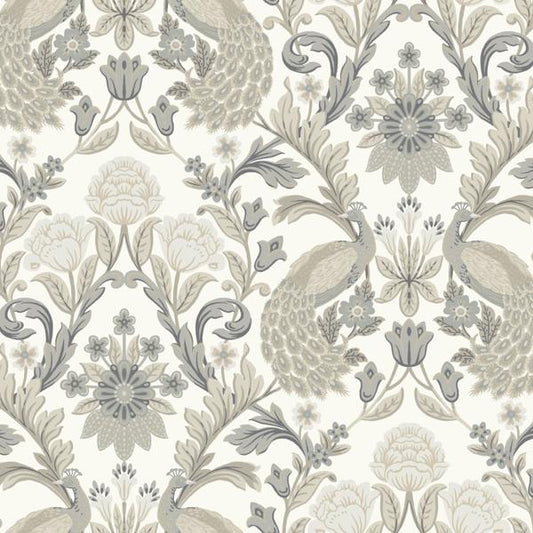 Purchase W3923.11.0 W3923, Grey Damask - Kravet Design Wallpaper
