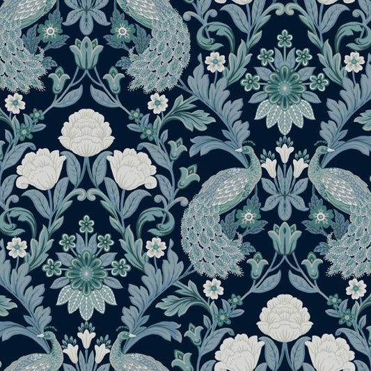 Purchase W3923.35.0 W3923, Blue Damask - Kravet Design Wallpaper