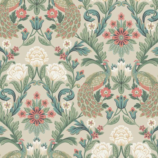 Purchase W3923.512.0 W3923, Green Damask - Kravet Design Wallpaper