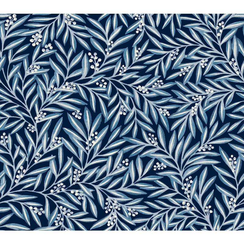 Purchase W3926.51.0 W3926, Blue Leaf - Kravet Design Wallpaper