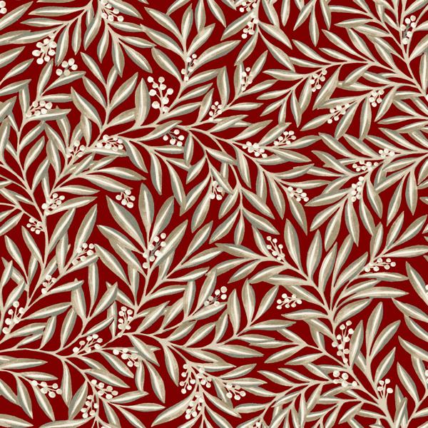 Sample - W3926.916.0 | W3926, Red Leaf - Kravet Design Wallpaper