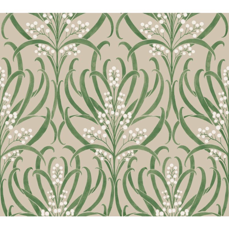 Purchase W3927.311.0 W3927, Green Botanical - Kravet Design Wallpaper