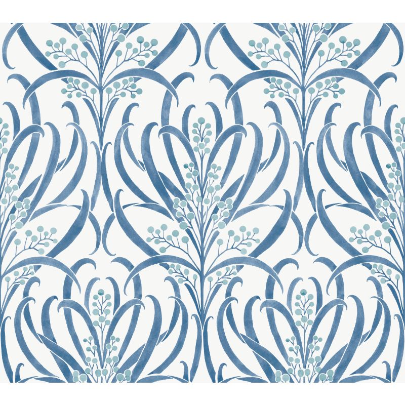 Purchase W3927.51.0 W3927, Blue Botanical - Kravet Design Wallpaper