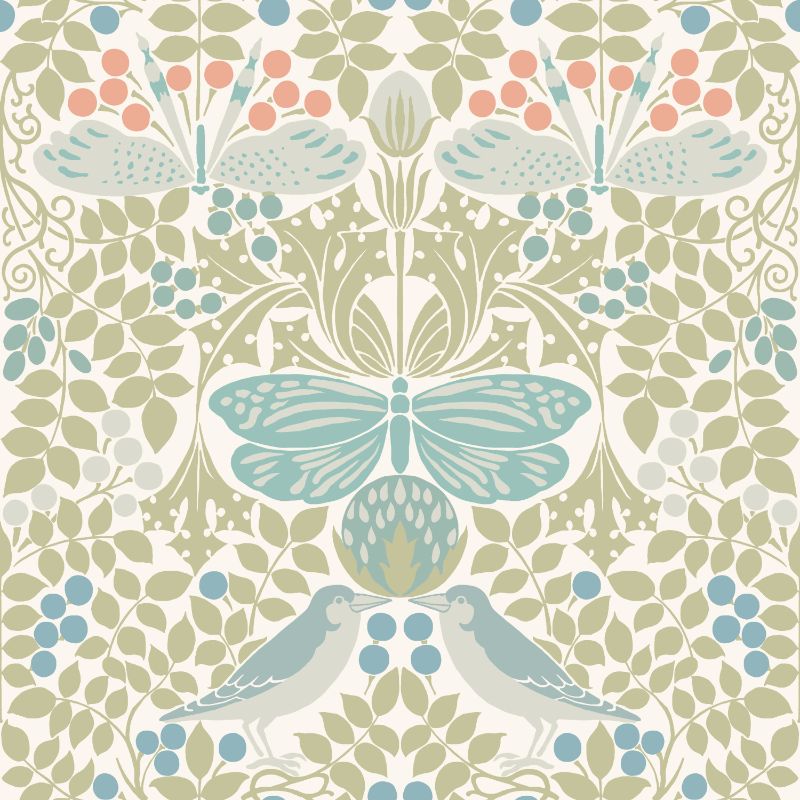 Purchase W3929.315.0 W3929, Green Insects - Kravet Design Wallpaper