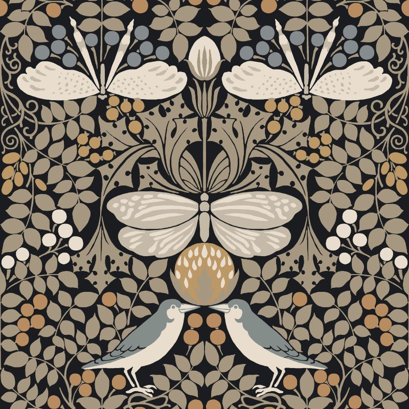 Purchase W3929.816.0 W3929, Brown Insects - Kravet Design Wallpaper
