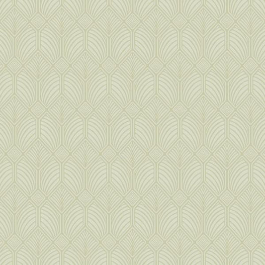 Purchase W3931.303.0 W3931, Green Geometric - Kravet Design Wallpaper