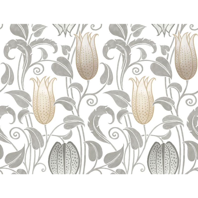 Purchase W3933.1611.0 W3933, Neutral Floral - Kravet Design Wallpaper