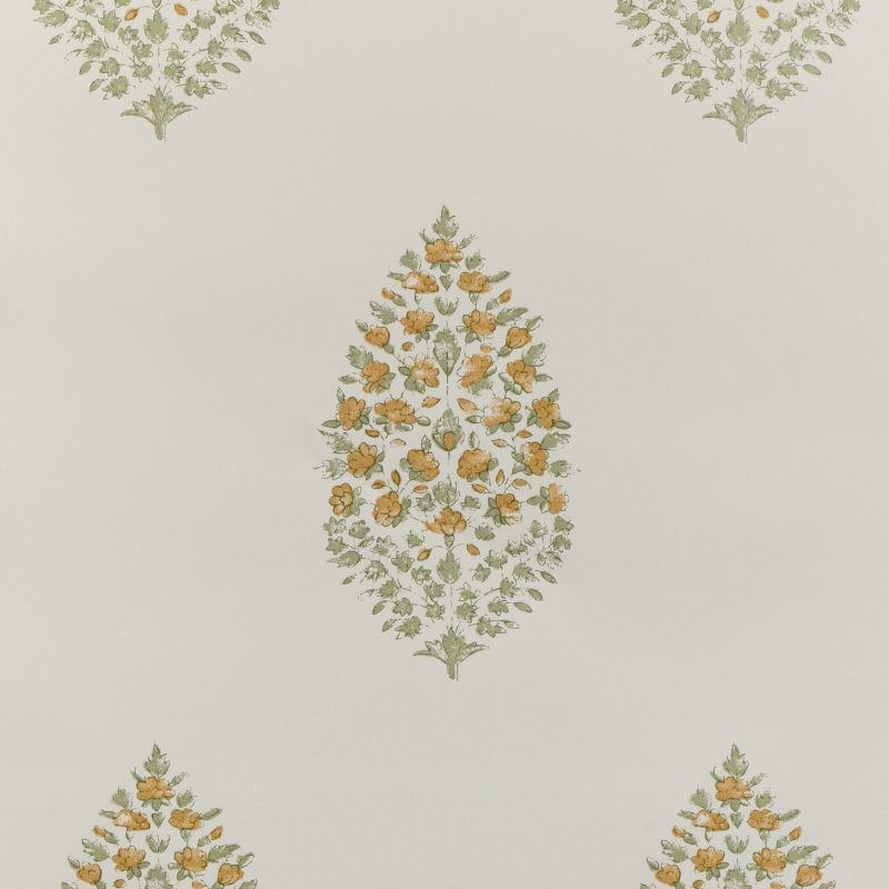 Purchase W3938.316.0 Atelier Paisley Wp, Yellow Medallion - Kravet Couture Wallpaper