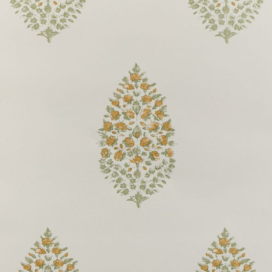 Purchase W3938.316.0 Atelier Paisley Wp, Yellow Medallion - Kravet Couture Wallpaper