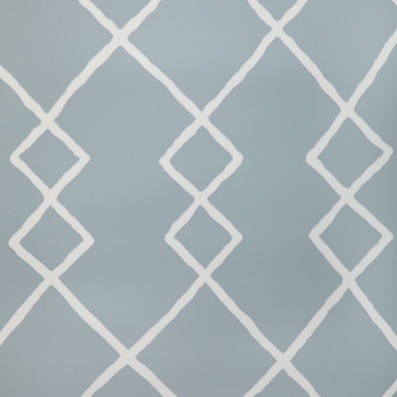 Sample - W3940.15.0 | Geo Graphica Wp, Blue Geometric - Kravet Couture Wallpaper
