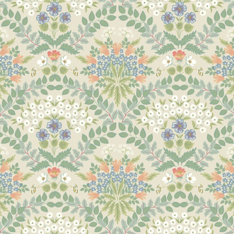 Purchase W3941.1623.0 Kravet Design, Green Botanical - Kravet Design Wallpaper