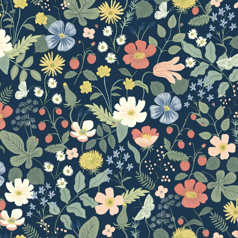 Sample - W3943.312.0 | Kravet Design, Multi Color Botanical - Kravet Design Wallpaper