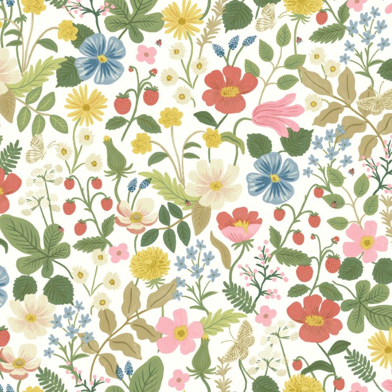 Sample - W3943.319.0 | Kravet Design, Multi Color Botanical - Kravet Design Wallpaper