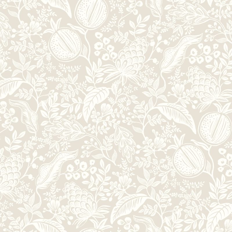 Sample - W3944.161.0 | Kravet Design, Beige Botanical - Kravet Design Wallpaper