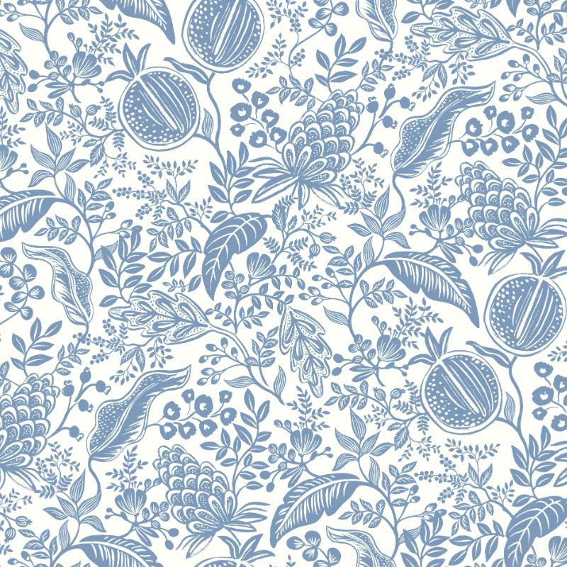 Purchase W3944.51.0 Kravet Design, Blue Botanical - Kravet Design Wallpaper