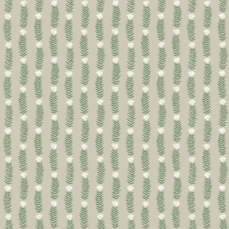 Sample - W3946.316.0 | Kravet Design, Beige Botanical - Kravet Design Wallpaper