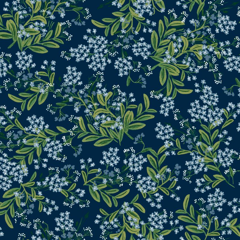 Sample - W3948.350.0 | Kravet Design, Blue Botanical - Kravet Design Wallpaper