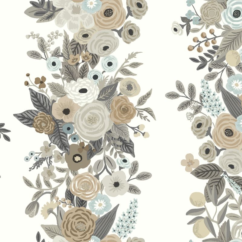 Purchase W3954.1611.0 Kravet Design, Grey Floral - Kravet Design Wallpaper