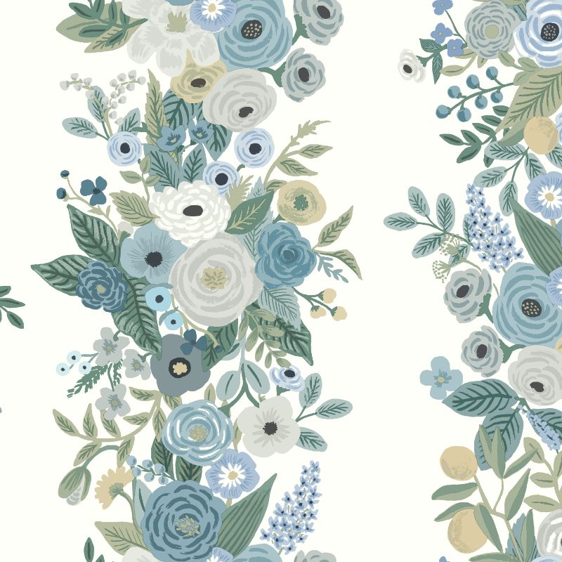 Purchase W3954.530.0 Kravet Design, Blue Floral - Kravet Design Wallpaper