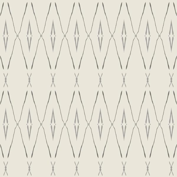 Sample - W3963.811.0 | Kravet Design, Grey Trellis - Kravet Design Wallpaper