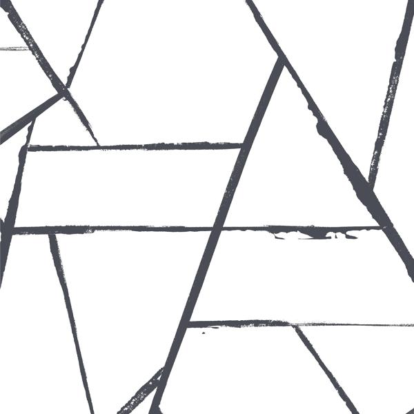 Sample - W3964.8.0 | Kravet Design, Black Abstract - Kravet Design Wallpaper