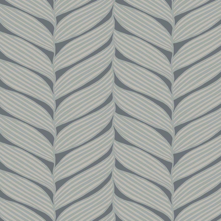 Purchase W4106-1121 Kravet Design, Grey Leaf - Kravet Design Wallpaper - W4106.1121.0